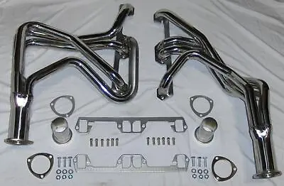 Stainless Steel Long Tube Exhaust Headers For 1970's Dodge Truck 318 340 360 • $269