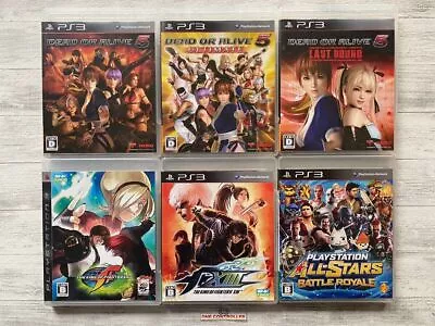 SONY PS3 Dead Or Alive  5 & The King Of Fighters & All Stars Battle Royale Set • $230.95