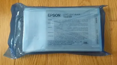 2019 Genuine Epson T6039 Light Light Black Ink Stylus Pro 7800 7880/9800 9880 Ne • $75