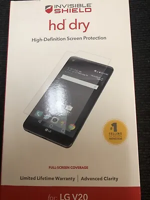 ZAGG High-Definition HD Dry Invisible Shield Screen Protector For LG V20 • $7.99