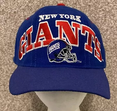 Vintage 90s Starter New York Giants Snapback Blue Wool 3 Tri-power Construction • $39.99