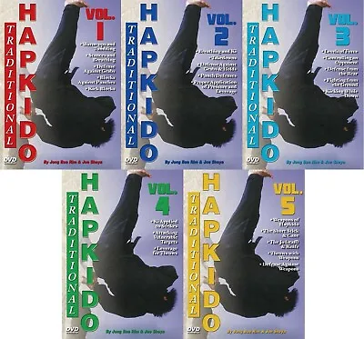 TRADITIONAL HAPKIDO TRAINING SERIES 5 DVD Set Strikes Cane Takedowns Defense • $59.99