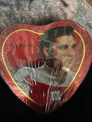 Elvis Presley 2003 Russel Stover Heart Shape Tin With Chocolates New In Wrapper. • $15