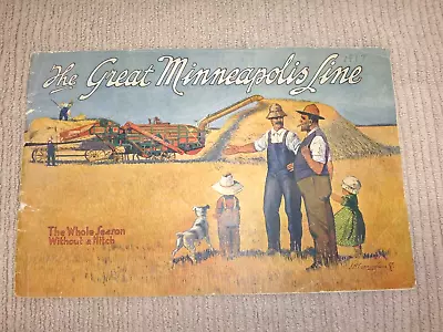 The Great Minneapolis Line Catalog Steam Traction Engines & Gas Tractors • $195.99