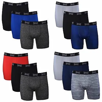 TapouT Mens Performance Boxer Briefs - 12-Pack Athletic Fit Breathable Up To 5X! • $34.99