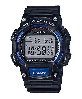 Casio Mens Digital Watch W-736H-2 Dual Time Vibration Alarm WR 100M Japan Module • $60
