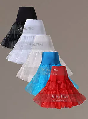Retro Underskirt/50s Swing Vintage Petticoat/Rockabilly Tutu/Fancy Net Skirt US • $14.29