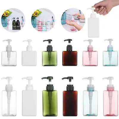 £4.28 • Buy Soap Dispenser Bottle Clear Shower Gel Shampoo Container Pump Foaming Bottle