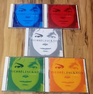 MICHAEL JACKSON Invincible Red Grey Blue Orange Green (5CD 1997) LIKE NEW • $135