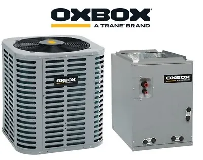 Oxbox 4 Ton 13 Seer R410A A/C Condenser & 4 Ton 24  Wide Cased Coil HVAC Package • $2696