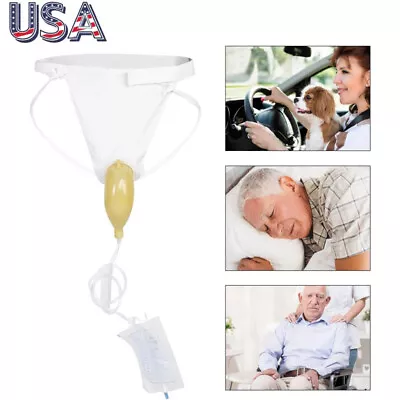 US Urine Collector Urinal Pee Urine Bag Collector Portable Wearable Collection • $11.51