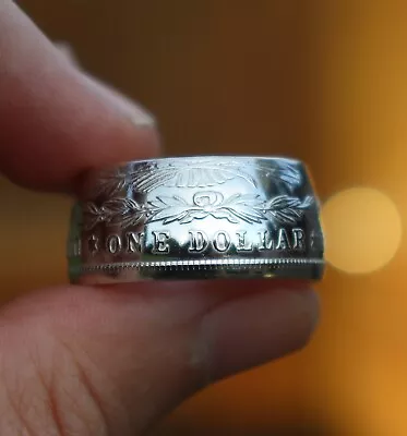 Goldbarons Genuine Hand Made .900 Silver 1921 Morgan Dollar Rings Sizes 10 - 19 • $109.95