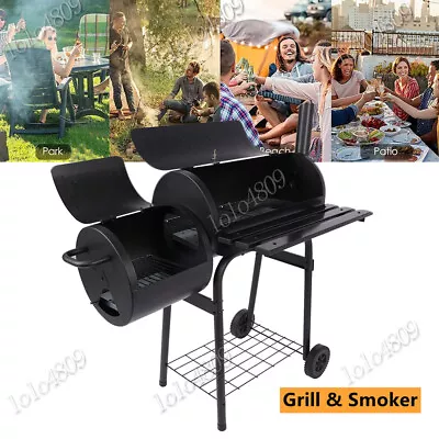 43  BBQ Grill Meat Cooker Smoker Outdoor Patio Backyard Charcoal Barbecue Tools • $178.36