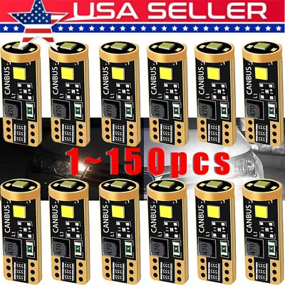 T10 LED License Plate Light Bulbs 6000K Super Bright White 168 2825 194 • $164.99