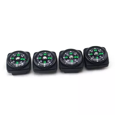 4x Outdoor Mini Compass Belt Buckle Emergency Survival Navigation Camping • $2.69