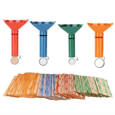 Coin Sorter Tubes Coin Wrappers Assorted Coin Counting Tubes Coin Wrappers • $22.87