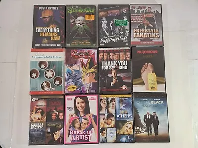 12 Lot Of DVDs All Brand New & Sealed Rap Martha Stewart Westerns Yu Gi Oh • $13.75