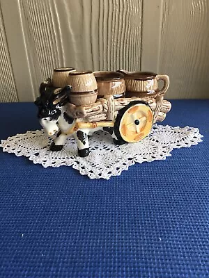 Vintage Collectable Ceramic Donkey Cart C.1950's. • $28