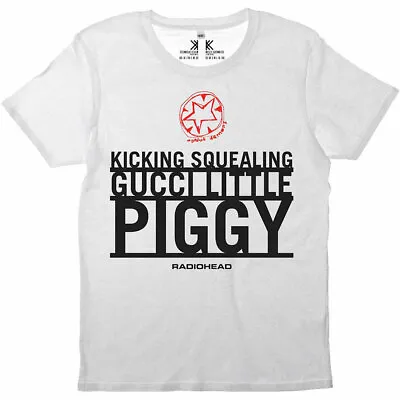$35.41 • Buy Radiohead 'Gucci Piggy' (White) T-Shirt - NEW & OFFICIAL!