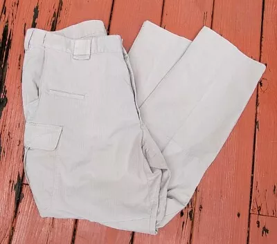 5.11 Tactical Series Pants  Stone Khaki 40x32 Polyester Cotton Blend Cargo Pocke • $17.49