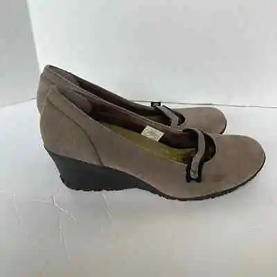 Merrell Petunia Gray Mary Jane Wedges Size 8.5 • $35