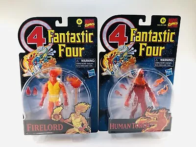 Firelord & Human Torch Fantastic Four Marvel Legends 2 Action Figure Lot Hasbro • $25.99