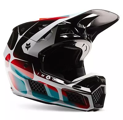 $579.95 • Buy Fox Racing V3 RS SYZ MX Offroad Helmet Black/White