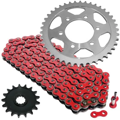 $43.01 • Buy Red Drive Chain And Sprocket Kit For Kawasaki Ninja ZX-10R ZX1000 2008-10