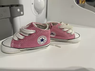 Baby Girl Pink Converse Uk 2 • £9.99