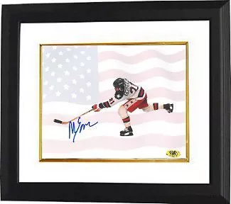 Mike Eruzione Signed 1980 Team USA Olympic Hockey 16X20 Photo Custom Framed • $144.95