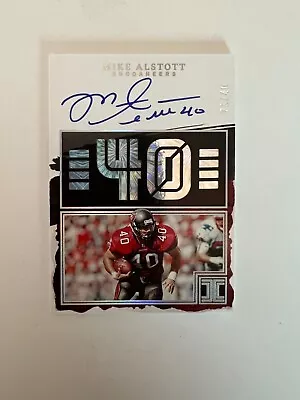 2023 Panini Impeccable Mike Alstott On Card Auto #JMMA 23/40  Number 40  TAMPA • $22.50