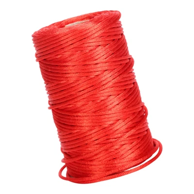 £9.48 • Buy Macrame Decor Nylon Knotting Cord Chinese Knot Red Rope Jewelry