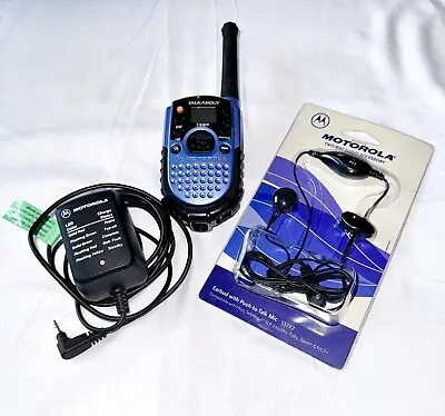 TALKABOUT T289 Motorola Two-Way Radio Walkie Talkie Blue W Charger & Accessories • $19.99