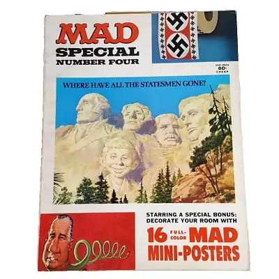 Mad Magazine Annual Special 1971 #4 16 Posters Clint Eastwood Sky Diving Fold-In • $13.21