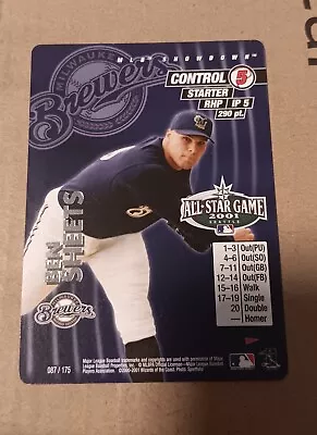 2001 MLB Showdown Ben Sheets #87 Brewers All-Star Fanfest Promo • $5