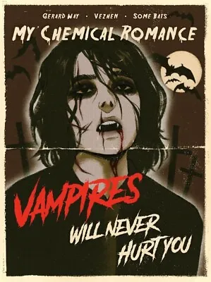 My Chemical Romance Poster/print Gerard Way Vampires Will Never Hurt You Art Mcr • $15