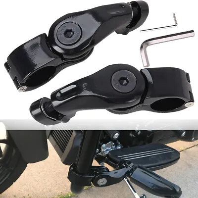 Highway Foot Pegs Clamp For Harley Road King Electra Street Glide 1-1/4  Bars • $34.73