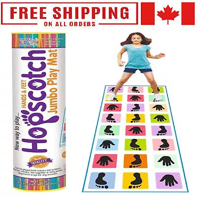$26.27 • Buy Hands Feet Hopscotch Water-Proof 40 X108  Play Mat For Kids Fitness Training