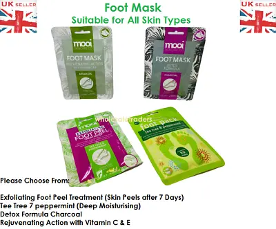 Exfoliating Foot Mask Socks Baby Soft Feet Renewal Dead Skin Callus Peel UK NEW • £2.45