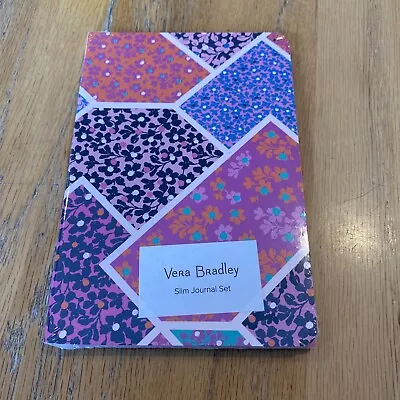 Vera Bradley Small Journal Set Of 2 Modern Medley ~ 26 Lined Pages ~ New • $7.70