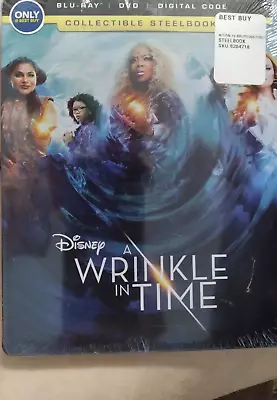 A Wrinkle In Time - Blu-ray/DVD - SteelBook - Best Buy Brand New Sealed • $9.88