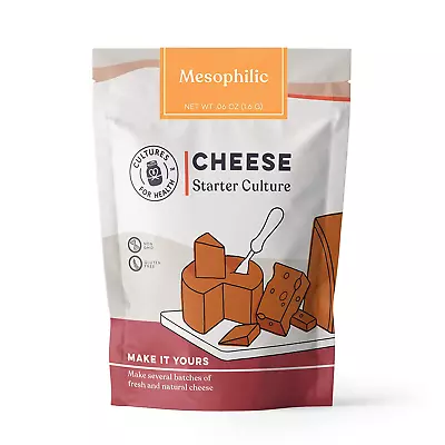 Cultures For Health Mesophilic Cheese Starter 4 Packets Direct-Set Culture  • $24.99