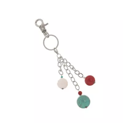 Miche Purse Charm NAUTIC Teal Red White Silver New In Package Key Chain  • $8