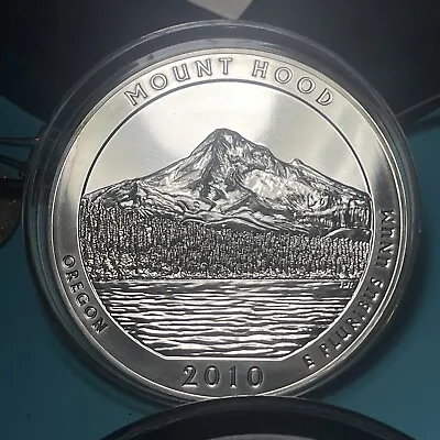 2010 Silver 5 Oz 999 America The Beautiful ATB Mount Hood Oregon Coin Lot-A • $202.75