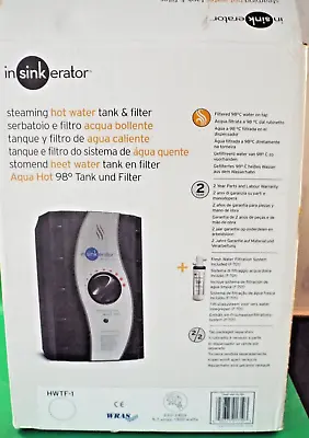 Insinkerator Steaming Hot Water Tank And Filter Boxed New  (Original) • £295