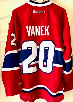Montreal Canadiens Thomas Vanek #20 NHL Reebok Red Home Jersey Adult Size Medium • $55