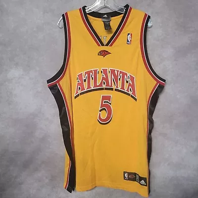 Rare VTG Adidas Authentic NBA Atlanta Hawks Josh Smith 5 Alternate Jersey 48 XL • $249.99