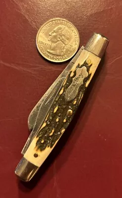 Vintage Schrade + USA 834UH Uncle Henry Staglon Trailmaster Stockman Knife • $10