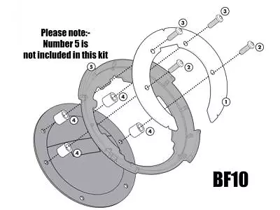 Givi BF10 Kappa BF10K Tanklock Attachment Flange Kit - Suzuki V-Strom • $21.15