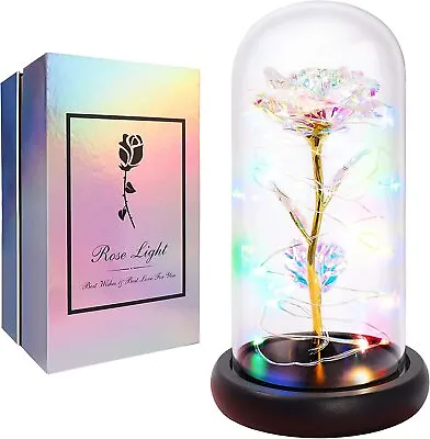 Creative Beauty And The Beast Rose Valentines Gifts For Her Galaxy Forever Rose • £14.99